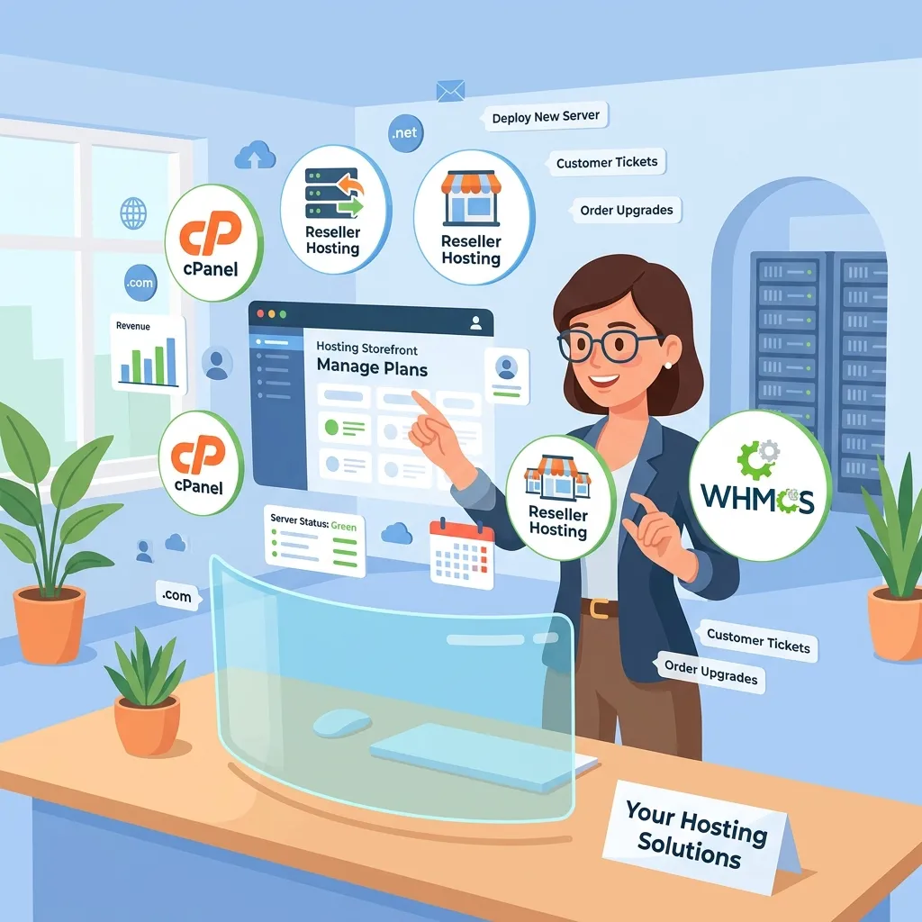Partner managing hosting accounts and referral tracking through the Clytrix affiliate portal