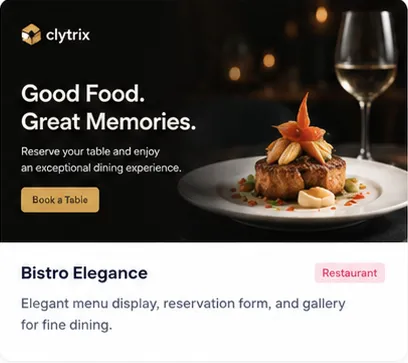 Fine-dining restaurant WordPress theme with menu and reservation form